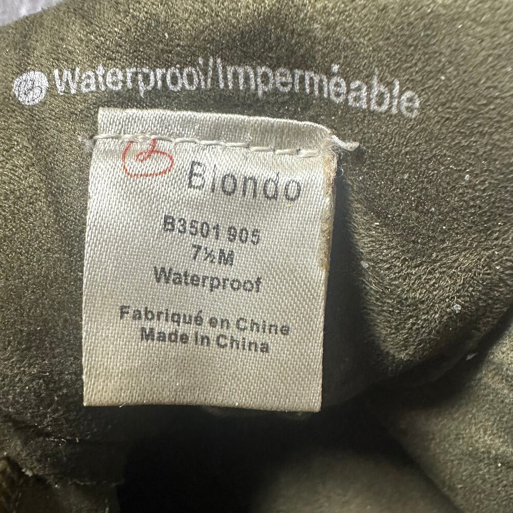 Blondo Glenda Camo Suede Waterproof Shoes - Picture 8 of 9